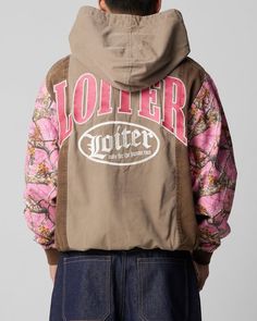 Loiter Splinter Hoodie Pink Camo