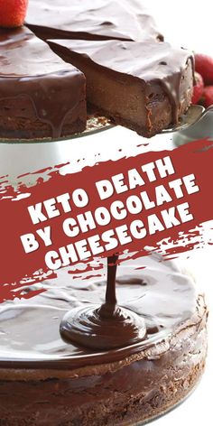 This rich triple chocolate keto cheesecake is a little higher in carbs than some of my dessert recipes, but believe me, it is worth the splurge! Keto Chocolate Cheesecake, Healthy Low Carb Dinners, Chocolate Cheesecake Recipes, Low Carb Chicken Recipes, Keto Cake, No Carb Recipes, Best Low Carb Recipes