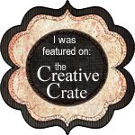 i was featured on the creative crate logo, which features an ornate black and white frame