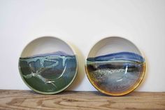 ceramics, pottery, clay, landscape, abstract, bowls, handmade, bronwyn arundel Bowls Pottery, Gemstone Rings, Gemstones, Blue