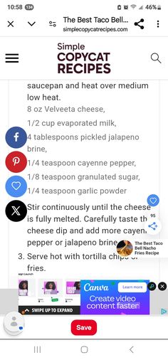 the app is showing different types of food and drinks on it's display screen