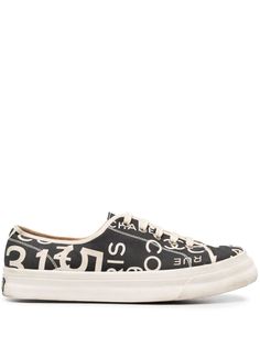 black/white cotton/leather signature Rue Cambon address print contrasting trim round open toe front lace-up fastening flatform sole Flatform Sneakers, Contrasting Trim, Shopping Chanel, Print Sneakers, Environmental Impact, Coco Chanel, Sneakers Black, From Scratch, White Cotton