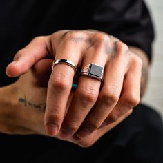 Teaching Men's Fashion – RoseGold & Black Luxury Black Enamel Men's Ring As Gift, Adjustable Men Rings, Luxury Men's Black Enamel Ring, Fboy Rings, Luxury Modern Men's Jewelry, Luxury Minimalist Sterling Silver Men's Ring, Luxury Minimalist Men's Ring With Black Enamel, Luxury Fine Jewelry Men's Ring For Everyday, Luxury Men's Oxidized Open Ring