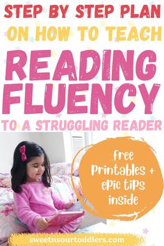 Transform your child from a struggling reader to a fluent reader! These reading strategies helped me in teaching my 2.5 year old to read! | phonics | reading activities | reading fluency #reading Learn To Read Kindergarten, Phonics Reading Activities, Reading Preschool, Free Phonics Activities, How To Teach Reading, Early Reading Activities, Reading Fluency Activities, Teaching Child To Read, Pre Reading Activities