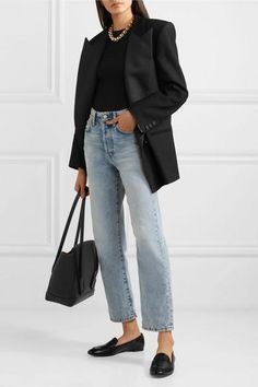 Acne Studios Jeans, Laura Lombardi, Work Fits, Dressy Casual Outfits, Office Wear Women, Style Inspiration Casual, Blazer Outfit, Future Outfit, Jean Trends