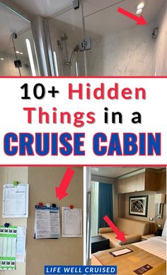 Whether you're a first time cruiser or you're a cruise veteran, these hidden features in cruise ship cabins will surprise you! Cruise cabins are designed with efficiency & to make the most of the limited space in the room. Cruise cabins are not like an average hotel room. While they are smaller & more compact, there are several hidden things that you'll find in your cruise stateroom, if you know where to look. Carnival Magic Cruise Ship, Cruise Ship Cabins, Cruise Stateroom, Ship Cabin, Cruise Rooms, Smart Room, Carnival Magic, Cruise Essentials, Packing List For Cruise