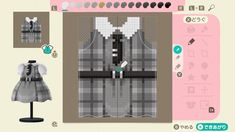 an image of a dress up game with clothes and accessories on display in front of the screen