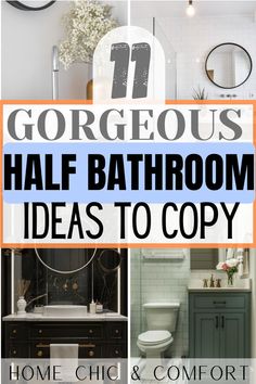 half bathroom ideas, half bathroom decor, half bathroom ideas small, half bathroom remodel, half bathroom decor ideas, Small Half Bath Remodel On A Budget, White Bathroom Vanity Decor Ideas, Green Accent Wall Powder Room, Half Bath To Full Bath Remodel Layout, Hall Bathroom Remodel Ideas, New Home Bathroom Ideas Interior Design, Green Half Bathroom Paint, Gallery Wall Half Bath, Bathroom Washroom Combo