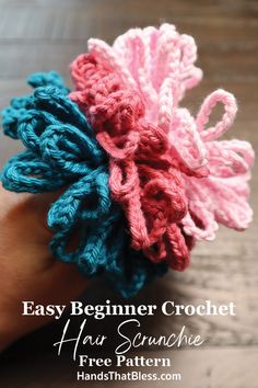 Easy Beginner Crochet Hair Scrunchie Free Pattern - Hands That Bless Scrunchie Crochet Free Pattern, Crochet Scrunchies Pattern, Free Crochet Scrunchie Patterns, Crochet Hair Bands Free Patterns, Crochet Hair Scrunchies Free Pattern, Crochet Hair Ties Free Pattern, Crochet Hair Elastics, Crochet Scrunchie Pattern Free, Free Scrunchie Crochet Pattern