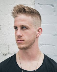 Use that long hair to spike it up or slick it over #menshair #menshaircuts #menshairstyles #crewcut #crewcuthaircut #shortmenshair #shorthaircutsformen #classichaircutsformen #militaryhaircuts  #longcrewcut #spikyhairmen #coolhairmen #coolmenshair Buzz Haircut, Receding Hair Styles, Mens Hairstyles Fade