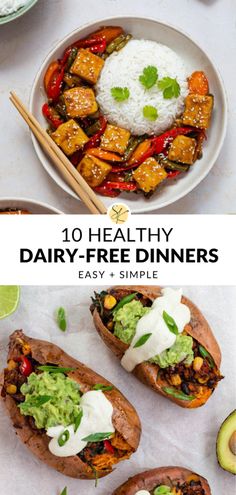 healthy dairy - free dinners are the perfect way to start your day off right now