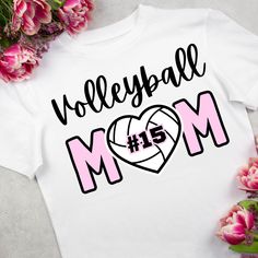 Show off your love for volleyball and support your team with our custom volleyball mom sweatshirt, tee, and shirt options. Personalize your gear with your kid's name and number and give a fun volleyball mama team gift with ease. Our volleyball mom shirt is the ultimate way to show your support for your child's team while staying comfortable and stylish. Made with high-quality materials, this volleyball sweatshirt with a custom team name and your child's name and number is perfect for cold weathe Sporty White T-shirt For Mother's Day, White Sporty T-shirt For Mother's Day, White Cheerleading T-shirt With Name Print, White T-shirt With Name Print For Cheerleading, White T-shirt With Team Name For Pickleball, Mother's Day Sports T-shirt With Letter Print, Team Mom Shirt, Volleyball Sweatshirts, Weather Games