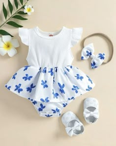 Bodysuit Dress, Girl Onesies, Cute Comfy Outfits, Fabric Floral