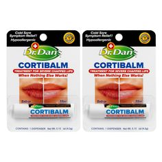 PRICES MAY VARY. ✔ CHAPPED LIP TREATMENT: Specially formulated for all types of chapped lips. Cortibalm helps heal mild to severe chapped lips due to harsh weather, allergies, cold sores, cosmetics, medications, (Accutane and Chemotherapy) eczema, lip licking, mouth breathing and more. ✔ REPAIR & NOURISH LIPS: This treatment contains 1% hydrocortisone which interrupts the inflammatory cycle, stops the pain and allows the natural healing process to begin. ✔ ORIGINAL LIP CARE PRODUCTS: Cortibalm i Cold Sore Relief, Healing Lip Balm, Lip Healing, Mouth Breathing, Lip Care Products, Dry Cracked Lips, Cold Sores, Inflammation Causes, Dry Mouth