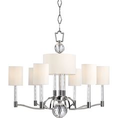 Dennison Chandelier Crystal Candelabra, Acrylic Rod, Candelabra Chandeliers, Candle Sleeves, Machining Metal, White Cloth, Crystal Prisms, Crystal Crown, Hudson Valley Lighting