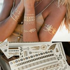 SPECIFICATIONSBrand Name: NoEnName_NullOrigin: Mainland ChinaNumber of Pieces: One Unit Flash Tatoos, Metallic Tattoo, Gold Tattoo, Beach Tattoo, Metal Tattoo, Flash Tattoos, Initial Tattoo, Bracelet Wrist