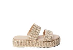 Beach by Matisse Borderline Women s Platform Sandal Take to the shore in cute style with the Borderline women s platform Sandal from Beach by Matisse. Featuring a woven, two band fabric upper with a hidden gore for a secure fit, this Slide Sandal is simply chic. The footbed comforts your foot while the traction outsole guides you through the sand. Fabric upper Slip-On Two-band design Cushioned footbedSynthetic outsole Resort Sandals, Sandals Casual, Espadrilles Platform, Simply Chic, Everyday Shoes, Woman Beach, Sneaker Heels, Slip On Sneakers, Synthetic Leather