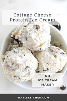 Amazing Cottage Cheese Protein Ice Cream with just 3 ingredients! Easy, healthy, low sugar and low fat cottage cheese ice cream with protein powder, and no ice cream maker! Protein Recipes With Cottage Cheese, Healthy Protein Ice Cream Recipes, Lowfat Cottage Cheese Recipes, Cottage Cheese Protein Powder Recipes, Cottage Cheese Milkshake, Cottage Cheese Fudge Recipe, Protein Powder And Cottage Cheese, Cottage Cheese Protein Powder, Whipped Cottage Cheese Recipes Healthy