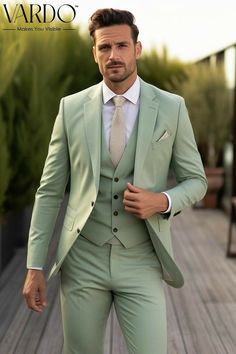 Engagement Suits, Suit Double Breasted, Suit Prom, Sage Wedding, Suit For Men, Tailored Suit