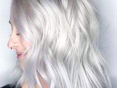 Platinum Hair Dye, White Blonde Hair Color, Ice Blonde Hair, Dyed Hair Pastel, Ombre Blond, Hair Dyed, Grey White Hair, Silver Blonde Hair, Pastel Ombre