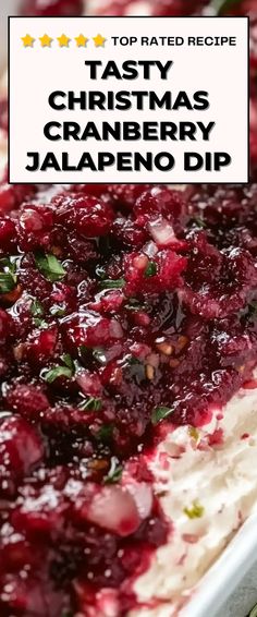 Image for Christmas Cranberry Jalapeno Dip Cranberry Jalapeno Dip, Jalapeno Dip Recipes, Cranberry Cream Cheese Dip, Cranberry Appetizer, Jalapeno Cream Cheese Dip, Holiday Dips, Cranberry Dip, Cranberry Jalapeño, Cream Cheese Recipes Dip