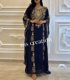 Abaya Wedding, Kaftan Wedding Dress, Farasha Abaya, Kaftan Wedding, Black Moroccan, Wedding Fancy, African Kaftan, Moroccan Kaftan, Beads Work