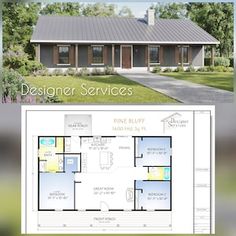 the floor plan for a small house is shown