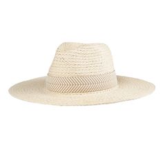 Boost your personal style with this Women's Herringbone Band Straw Hat from Levi's. The wide brim design provides shade and sun protection for your face and neck while the lightweight straw material allows you to keep cool and comfortable on warm days. Pair it with your favorite sundress or take with you to the beach, this versatile accessory effortlessly complements any sunny-day look. Cream Short Brim Hat For Beach Season, Cream Straw Hat With Short Brim For Vacation, Cream Travel Hats With Upf 50+, Cream Panama Hat With Curved Brim For Vacation, Cream Short Brim Straw Hat For Vacation, Flat Brim Panama Hat For Vacation Day Out, Beige Panama Hat With Curved Brim For Vacation, Cream Panama Hat With Short Brim For Vacation, Cream Short Brim Panama Hat For Vacation