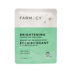 Coconut Gel Sheet Masks | Farmacy Beauty Vegan Face Mask, Brightening Face Mask, Hydrating Face Mask, Brightening Mask, Lime Oil, Combo Skin, Lightweight Moisturizer, Sheet Masks, Gel Mask