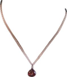 Burgundy Fine Jewelry As Gift, Burgundy Fine Jewelry As A Gift, Burgundy Fine Jewelry For Gifts, Burgundy Fine Jewelry Gift, Burgundy Teardrop Jewelry For Gifts, January Birthstone, Red Burgundy, Studio City, Quartz Necklace