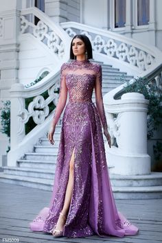 Purple Wedding Dress For The Bride, Evening Dresses With Long Sleeves, Blue Wedding Dresses With Sleeves, Elegant Unique Dresses, Elegant Evening Gowns Stunning Dresses, Lavender Gowns Elegant, Gorgeous Dresses Classy, Lilac Evening Gown, Unique Evening Gowns