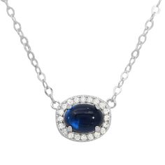 925 STERLING SILVER EXTREMELY ELEGANT AND BEAUTIFUL OVAL HALO BLUE CENTER PENDANT NECKLACE WITH MAN MADE DIAMONDS AND TANZANITE GEMS....................................... . PENDANT DIMENSION 9MM BY 11MM.....CHAIN LENGTH 16''  PLUS 2'' EXTENSION................ .VERY ELEGANT NECKLACE THAT HAS AMAZING LOOK AND SUBURB FINISH.......... ITS A STUNNING LOOKING DESIGNERS PIECE AT INCREDIBLE SAVINGS. . GMN00022RH.. RETAILS OVER $ 162.00....... LOOKS 1000 TIMES BETTER IN REALITY THAN PICTURES!! Blue Pendant Necklace, Faceted Bead Necklace, Round Bead Necklace, Tanzanite Diamond, Blue Pendant, Blue Tanzanite, Solitaire Necklaces, Man Made Diamonds, Elegant Necklace