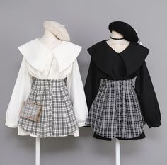 Cute Black And White, Korean Fashion Dress, Couple Outfits