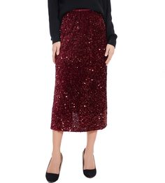 PRICES MAY VARY. Wearing effect is a MAXI or a MIDI, depends on your height and the size you purchase. Please buy according to our size chart in our photos or product description. This chic skirt is crafted from velvet embroidered sequined fabric. skin-friendly smooth lined isolates sequins for a comfortable fit Sequin midi skirt stretch high waist design, inclusive, easy to put on and take off.Slit at the hem for no restraint between walks. featuring all over sparkly sequins for that glamorous Christmas Bachelorette Party, Christmas Bachelorette, Sequined Fabric, Sequined Skirt, Chic Skirt, Sequin Midi Skirt, Night Out Party, T Shirt Crop Top, Red Carpet Look