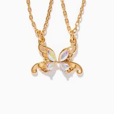 Best friends are as unique and special as butterflies. Keep one necklace, gift the other half to your bestie, and watch your friendship soar to new heights. Clothing Diy, The Other Half, Gold Necklace Set, Other Half, Necklace Gift, 18k Rose Gold, Rose Gold Plates, Diy Clothes, Necklace Set