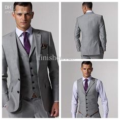 Men Wedding Suits, Terno Slim Fit, Best Wedding Suits, Best Suits For Men, Light Grey Suits, Best Man Wedding, Suits Prom, Slim Fit Tuxedo