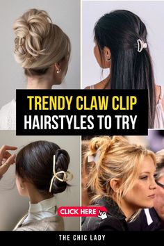 Top 15 Trendy Claw Clip Hairstyles for Every Occasion Different Claw Clip Styles, Styling Claw Clips, Classy Clip Hairstyles, Wet Claw Clip Hairstyles, Bun Hair Clip Hairstyles, Clip Ponytail Hairstyles, Elegant Claw Clip Updo, Claw Clip Hairstyles Long Straight Hair