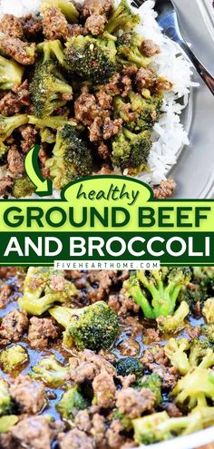 Ground Beef & Broccoli Recipe Best Ground Beef Recipes, Ground Beef And Broccoli, Dinner Sandwich, Easy Ground Beef Recipes, Recipes Ground Beef, Beef Broccoli, Healthy Ground Beef, Healthy Beef Recipes, Easy Ground Beef