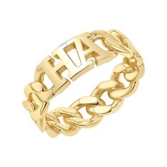 Our cult favorite cuban ring is now a personalized treasure you can wear as a custom chic piece. Perfect for adding your loved ones or your favorite initials while making a fashion statement, this masterfully designed cuban will surely amplify your ring stack! Available in 1, 2, or 3 letter options and in all 3 colors of gold. 

Size: 6mm(W) 
Customizable up to 3 letters
Solid 14K Gold
Lifetime Guarantee
Made in Los Angeles Lily Name, Cuban Ring, Cuban Link Ring, Floating Diamond Ring, Personalized Gold Jewelry, Custom Gold Jewelry, Bezel Diamond Rings, Cuban Bracelet, Link Ring