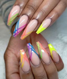 Summer Nails At Home, Rave Nails, Nail Looks, Professional Manicure, Nail Drills, Cute Acrylic Nail Designs, Dope Nail Designs, Long Acrylic Nails Coffin, Coffin Nails Long