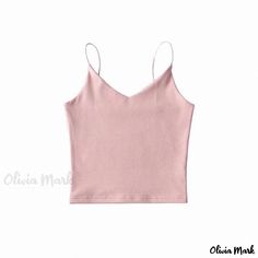 Olivia Mark - Ladies' Soft-Padded Bra with Adjustable Neckline Cheap Forever 21 Camisole, Cheap Sleeveless Camisole From Forever 21, Comfortable Blouses, Lace Trim Blouse, Flowy Design, Feminine Top, Support Bras, Short Sleeve Blouse, Soft Knits