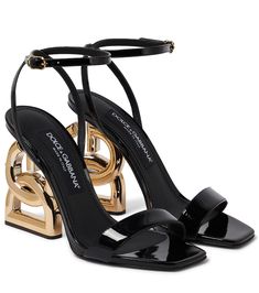 Mytheresa Shoes, Fashion Shoes Heels, Shoes Heels Classy, Strap Shoes, Patent Leather Heels, Dolce E Gabbana, Designer Heels, High Heel Pumps, Pretty Shoes