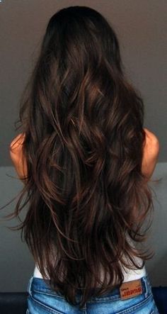 Top 15 Long Black Hairstyles and Haircuts (don�t miss this)! Grow Long Healthy Hair, Sanggul Modern, Long Healthy Hair, Happy Me, Bohol, Braided Hairstyles Tutorials, Dark Brown Hair, Hair Envy, Long Hair Cuts