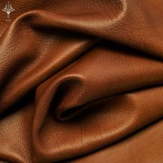 a brown leather textured fabric