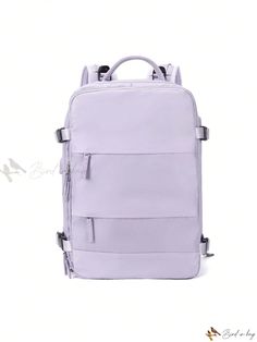 Bird in Bag - Modern Traveler's Essential Duffel Backpack with Laptop and Shoe Storage Backpack With Shoe Compartment, Laptop Pouch, Mauve Purple, Patterned Backpack, Home T Shirts, Bird In Bag, Shoe Storage, Laptop Backpack, Travel Backpack