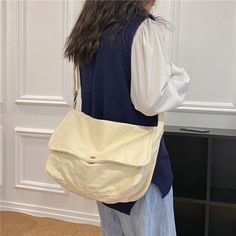 Shoulder bag Size:length 33cm,Width 10cm,Height 22cmThe error is 0-3cm Color:Black White Brown GreenMain Material: Canvas Suitable for the crowd: teenagers, students, office workers, travel If you have any questions, please feel free to contact us, we will help you, wish you a happy shopping. [23y 8m 4d] Mens Satchel, Tote Crossbody Bag, Travel Crossbody, Big Shoulders, Crossbody Bags For Travel, Women Crossbody Bag, Canvas Messenger Bag, Canvas Crossbody Bag, Crossbody Bag Women