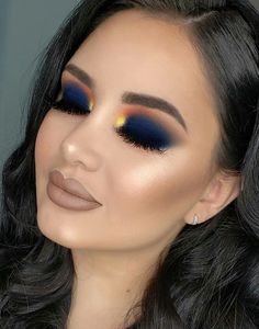 ♡ ; Pinterest : @ XOkikiiii Eye Makeup Glitter, Make Up Gold, Makeup For Blondes, Beauty Make-up, Pinterest Makeup, Make Up Looks, Instagram Makeup, Blue Eyeshadow