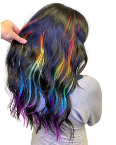 Rainbow Hair Colors, Hair Colors To Try, Happy June, Teal Hair, Stronger Hair, Healthier Hair, Haircut And Color