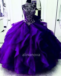 Grape Quinceanera Dresses Purple Quinceanera Dress With Sweep Train, Purple Dress With Sweep Train For Quinceanera, Purple Sequin Dress For Debutante Ball, Purple Quinceanera Dress With Fitted Bodice, Purple Floor-length Quinceanera Dress, Purple Floor-length Ball Gown For Quinceanera, Purple Embellished Gown For Banquet, Embellished Purple Gown For Banquet, Purple Embellished Pageant Dress