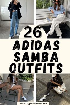 Discover the ultimate Adidas Samba outfit ideas with our comprehensive guide. Whether you're searching for Adidas Samba outfit women, Adidas Samba outfit women street styles, or seasonal looks like Sdidas samba outfit women spring, adidas samba outfit winter, adidas samba outfit summer, we have it all. Dive into diverse styling options and master how to wear these iconic sneakers year-round. Summer Outfits With Samba Adidas, Adidas Shoes Samba Outfit Women, How To Style Adidas Sambas, Women’s Outfits With Sambas, How To Style Samba Women, Womens Sambas Adidas Outfit, Samba Summer Outfits Women, Adidas Samba Styling, Styling Sambas Woman